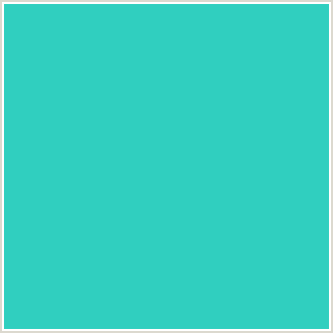 30CFBF Hex Color Image (BLUE GREEN, TURQUOISE)