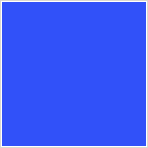 3151F9 Hex Color Image (BLUE, BLUE RIBBON)