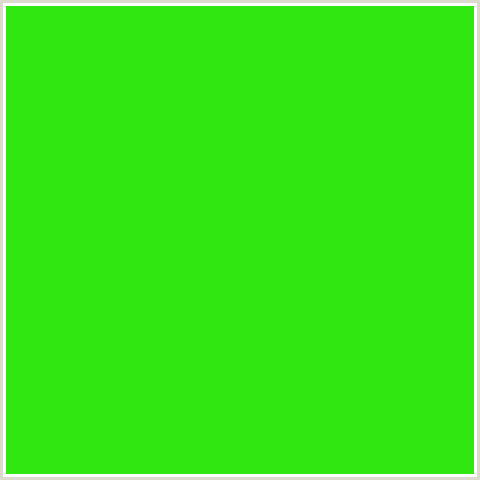 31E711 Hex Color Image (GREEN, HARLEQUIN)