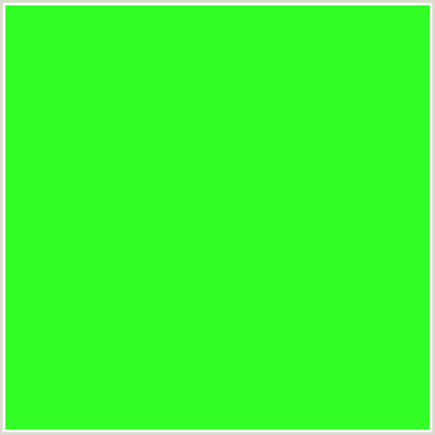 31FF26 Hex Color Image (GREEN, HARLEQUIN)