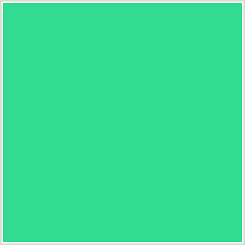 32DB91 Hex Color Image (GREEN BLUE, SHAMROCK)