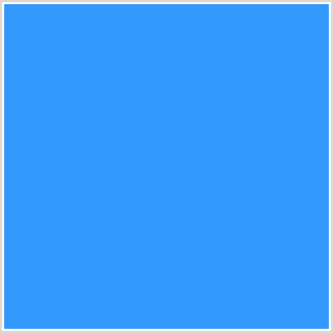 3399FD Hex Color Image (BLUE, DODGER BLUE)