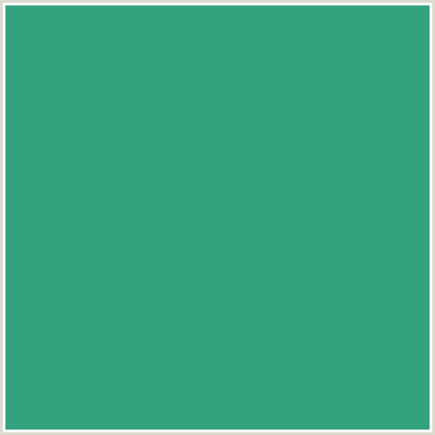 33A27F Hex Color Image (BLUE GREEN, LOCHINVAR)