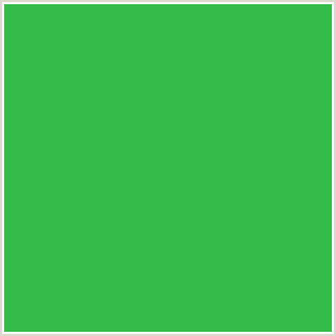 33BC4A Hex Color Image (CHATEAU GREEN, GREEN)