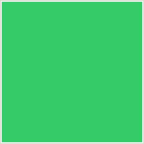 33CC66 Hex Color Image (EMERALD, GREEN BLUE)