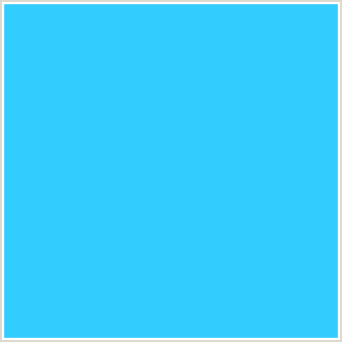 33CCFF Hex Color Image (DODGER BLUE, LIGHT BLUE)