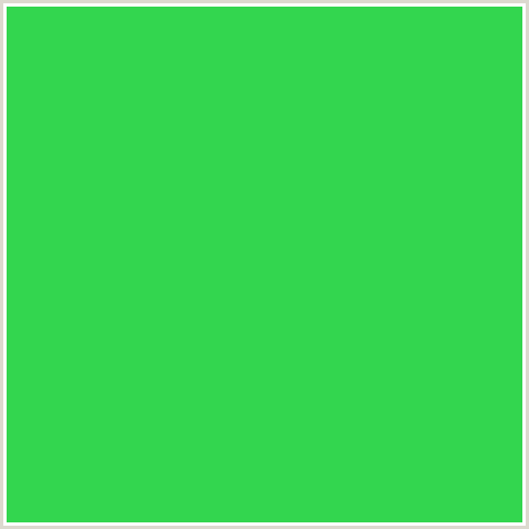 33D64F Hex Color Image (EMERALD, GREEN)