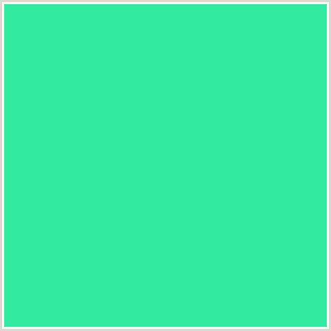 33EAA1 Hex Color Image (GREEN BLUE, TURQUOISE)