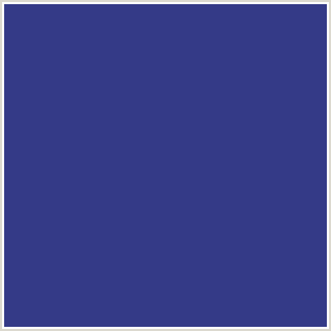 343A87 Hex Color Image (BLUE, CHAMBRAY)