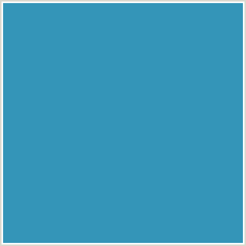 3495B8 Hex Color Image (BOSTON BLUE, LIGHT BLUE)