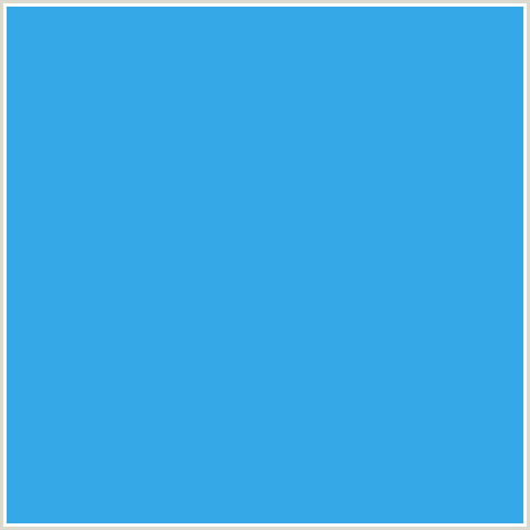35A9E8 Hex Color Image (BLUE, PICTON BLUE)