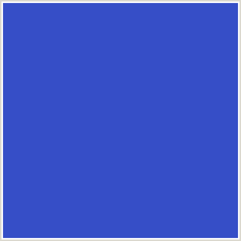 364EC7 Hex Color Image (BLUE, CERULEAN BLUE)