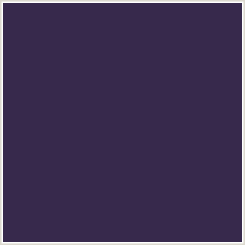 37294C Hex Color Image (BLUE VIOLET, MARTINIQUE)