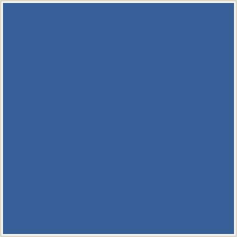 375E97 Hex Color Image (BLUE, CHAMBRAY)