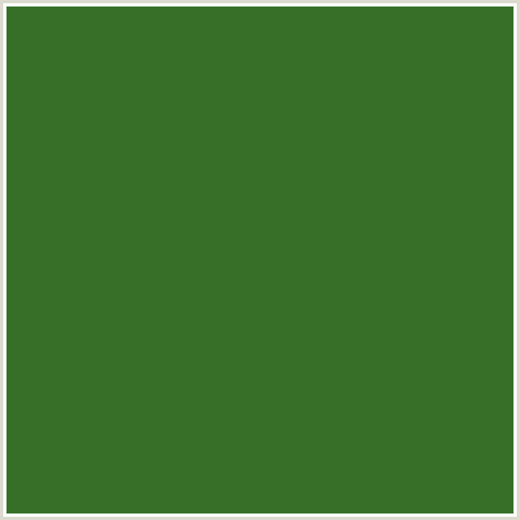 376F29 Hex Color Image (FOREST GREEN, GREEN)
