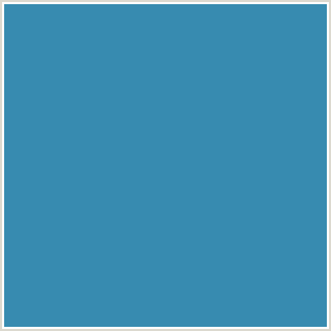 378BB0 Hex Color Image (BOSTON BLUE, LIGHT BLUE)