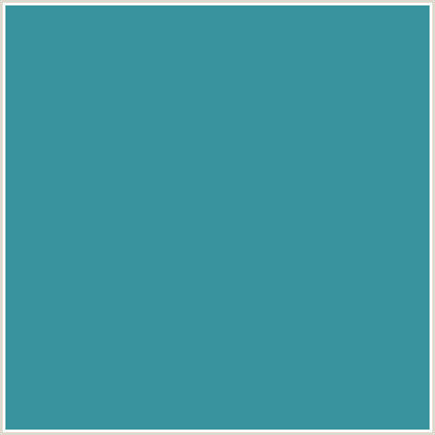 37949F Hex Color Image (BOSTON BLUE, LIGHT BLUE)