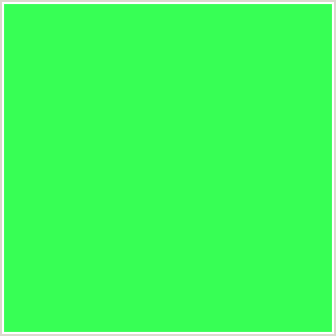 37FF55 Hex Color Image (GREEN)