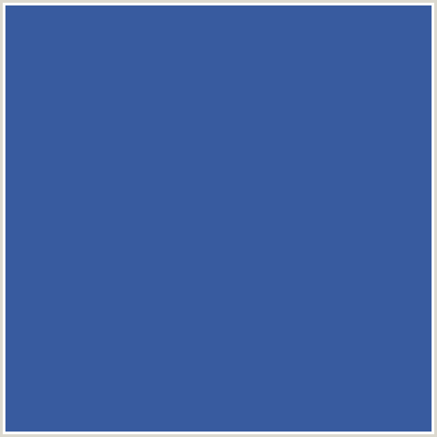 385B9F Hex Color Image (AZURE, BLUE)