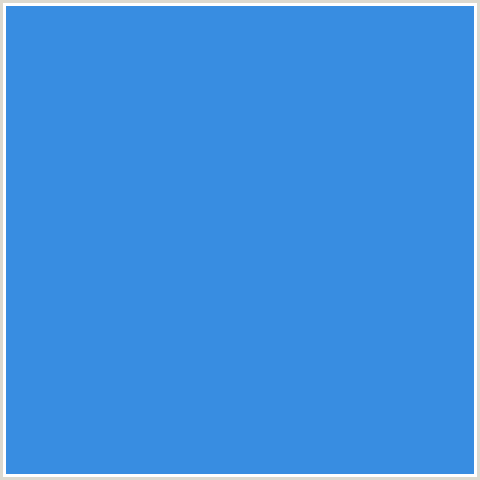 388DE1 Hex Color Image (BLUE, CURIOUS BLUE)