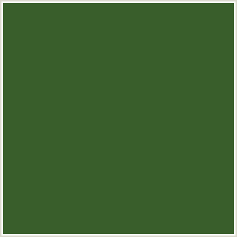 395E2B Hex Color Image (GREEN, WOODLAND)