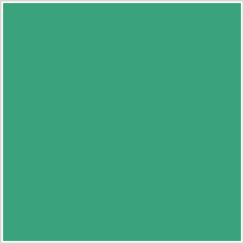 3AA37E Hex Color Image (GREEN BLUE, OCEAN GREEN)