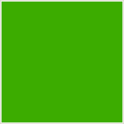 3AAD00 Hex Color Image (GREEN, LIMEADE)