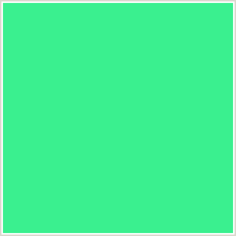 3AF08F Hex Color Image (GREEN BLUE, SPRING GREEN)