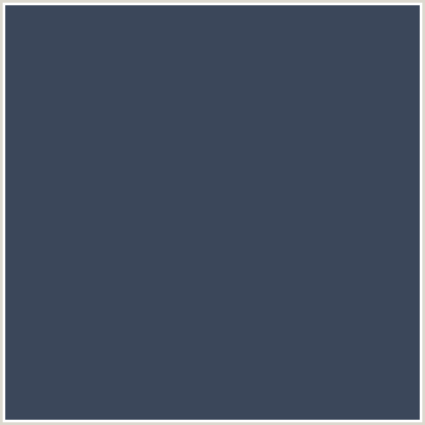 3B475A Hex Color Image (BLUE, OXFORD BLUE)