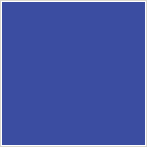 3B4DA1 Hex Color Image (BLUE, CHAMBRAY)