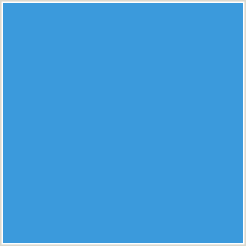 3B9ADC Hex Color Image (BLUE, CURIOUS BLUE)