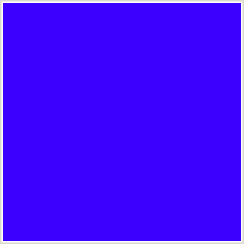 3C00FF Hex Color Image (BLUE, BLUE VIOLET)