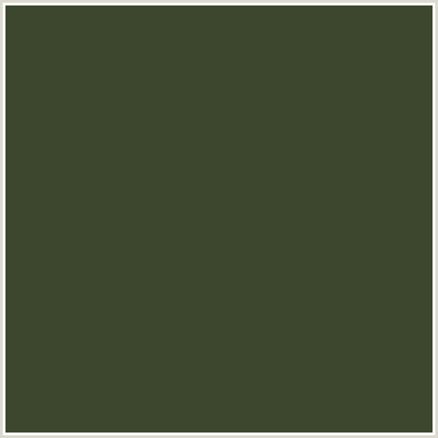 3C472D Hex Color Image (GREEN YELLOW, KELP)