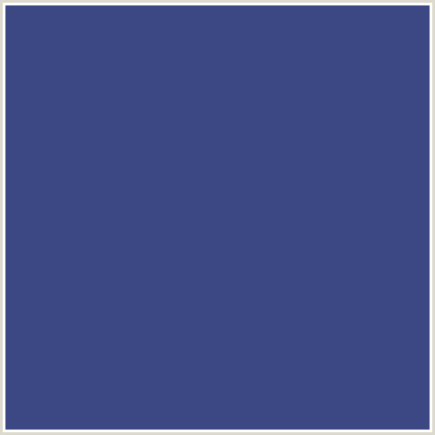 3C4884 Hex Color Image (BLUE, EAST BAY)