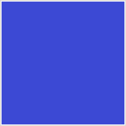 3C49D4 Hex Color Image (BLUE, CERULEAN BLUE)