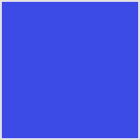 3C4BE6 Hex Color Image (BLUE, ROYAL BLUE)