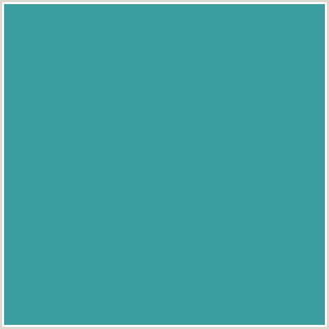 3C9EA0 Hex Color Image (KEPPEL, LIGHT BLUE)