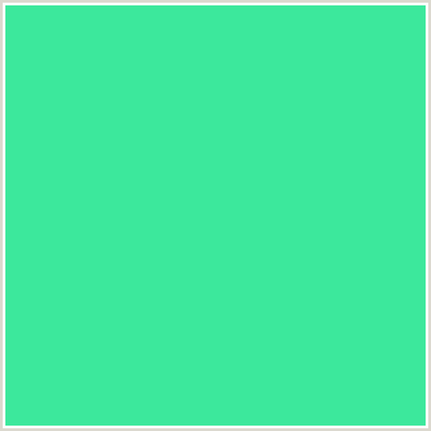 3CE89C Hex Color Image (GREEN BLUE, TURQUOISE)