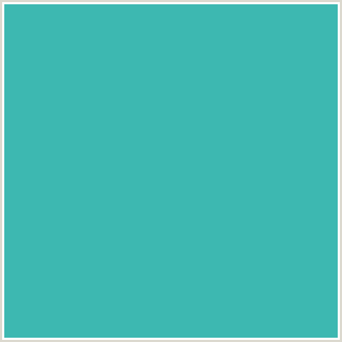 3DB8B1 Hex Color Image (AQUA, LIGHT BLUE, PUERTO RICO)