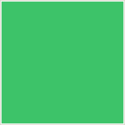 3DC369 Hex Color Image (EMERALD, GREEN BLUE)