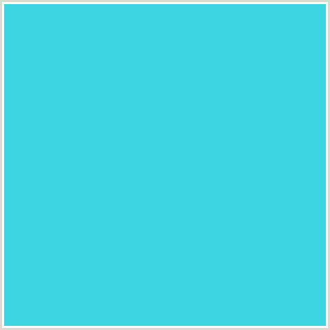 3DD5E2 Hex Color Image (LIGHT BLUE, PICTON BLUE)