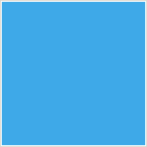3EA9E8 Hex Color Image (BLUE, PICTON BLUE)