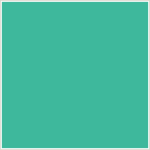 3EB89C Hex Color Image (BLUE GREEN, KEPPEL)
