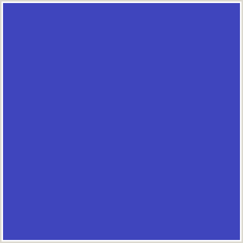 3F45BD Hex Color Image (BLUE, GOVERNOR BAY)