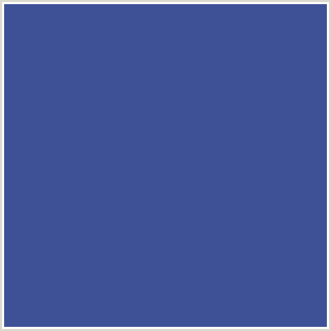 3F5196 Hex Color Image (BLUE, CHAMBRAY)