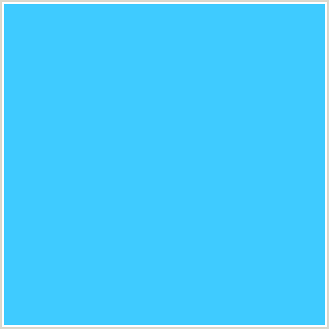 3FCBFF Hex Color Image (DODGER BLUE, LIGHT BLUE)