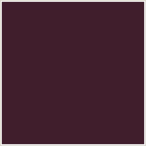 401E2B Hex Color Image (CRATER BROWN, RED)