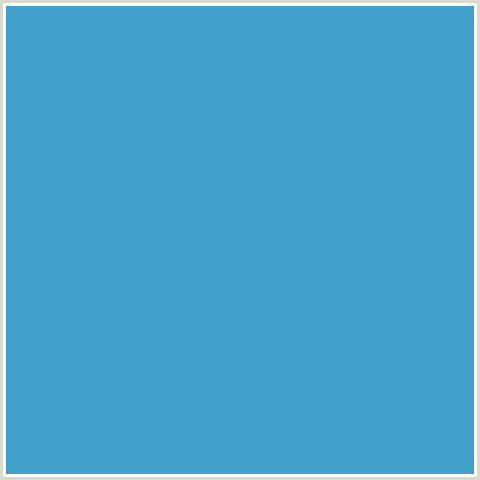 40A0C9 Hex Color Image (LIGHT BLUE, PELOROUS)