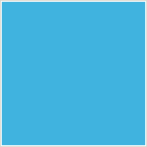 40B3DF Hex Color Image (LIGHT BLUE, PICTON BLUE)
