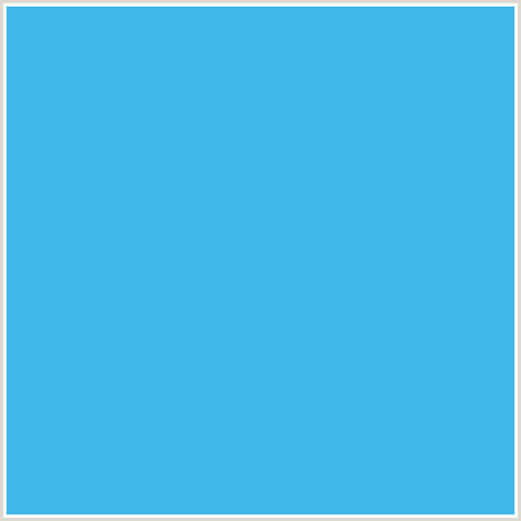 40B6E9 Hex Color Image (LIGHT BLUE, PICTON BLUE)